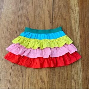 Boden Rainbow Ruffle Skirt - Short